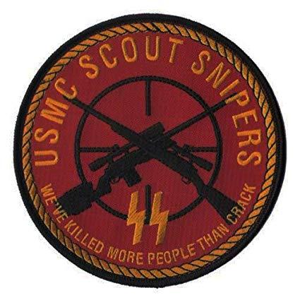 USMC SS Logo - Amazon.com : 5 USMC Scout Sniper Patch Corps Infantry