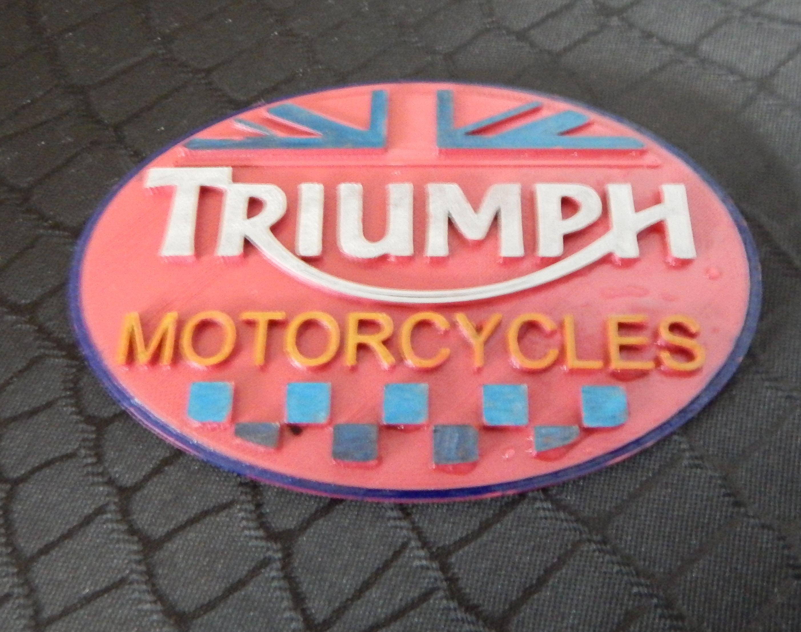 Triumph Circle Logo - Triumph Motorcycles Logo Sign by Rinraldo