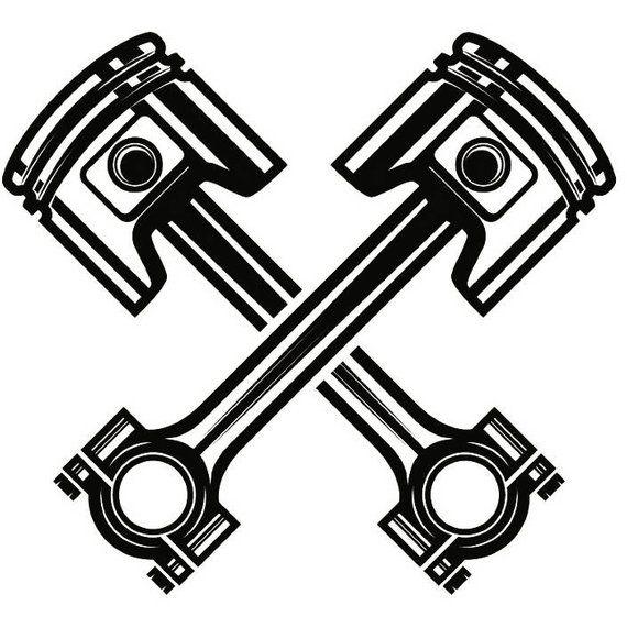 Piston Logo - Mechanic Logo 19 Piston Crossed Cylinder Engine Auto Car Part | Etsy