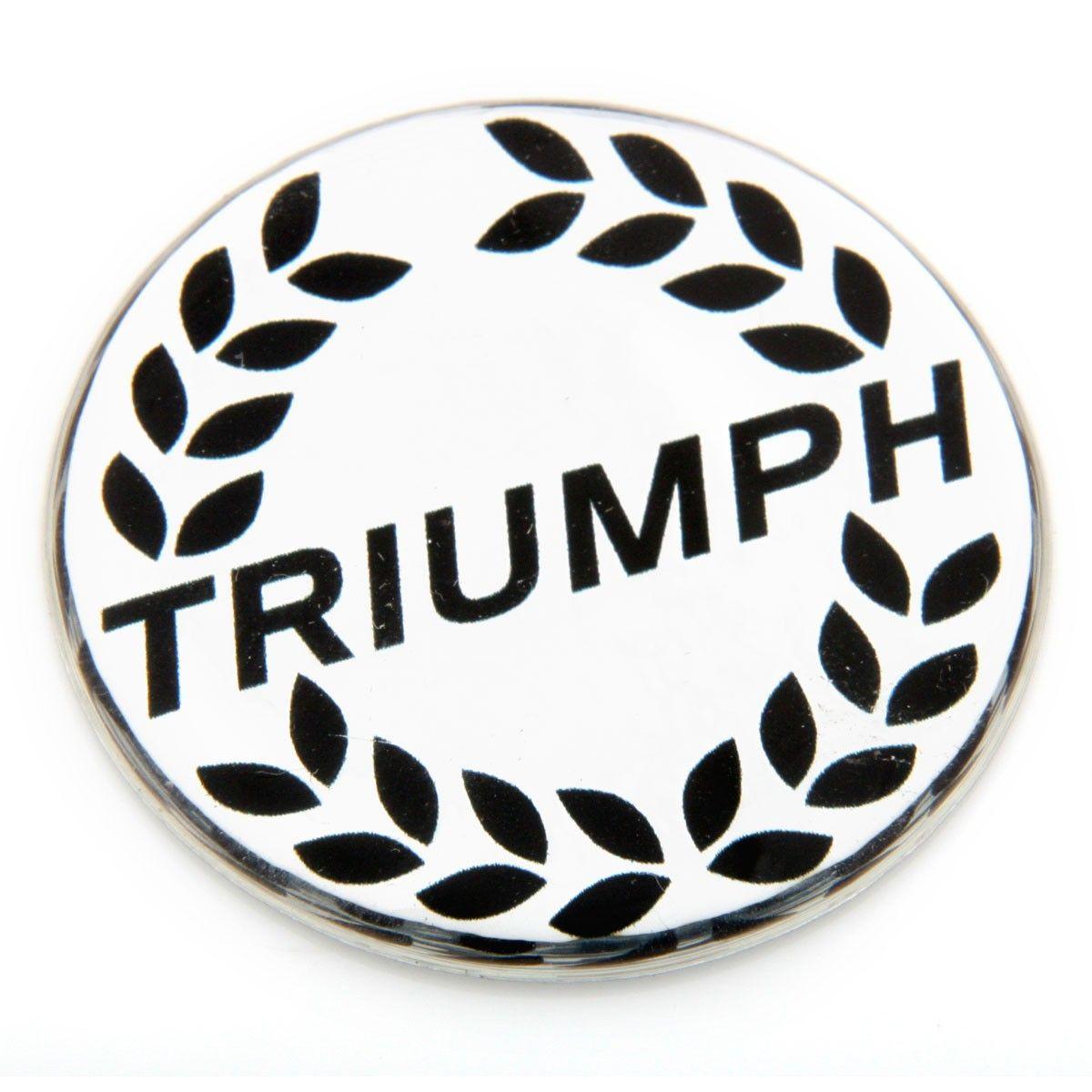 Triumph Circle Logo - 455 387 Triumph Emblem, Minilite Style Center Cap