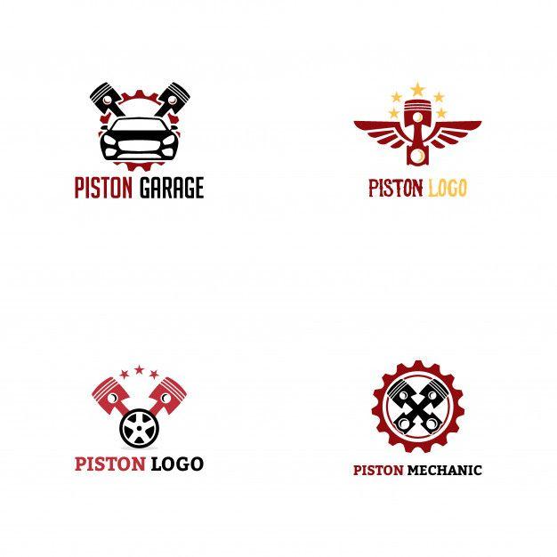 Mechanic Piston Logo - Piston logo design Vector
