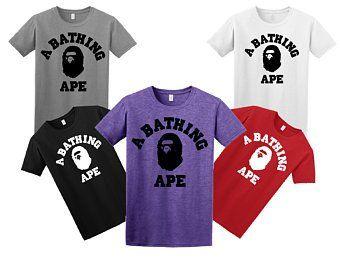 Purple BAPE Supreme Logo - Bape | Etsy