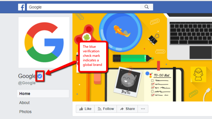 Check Mark with a Web and Tech Logo - Should You Verify Your Facebook Page? | Social Media Marketing ...