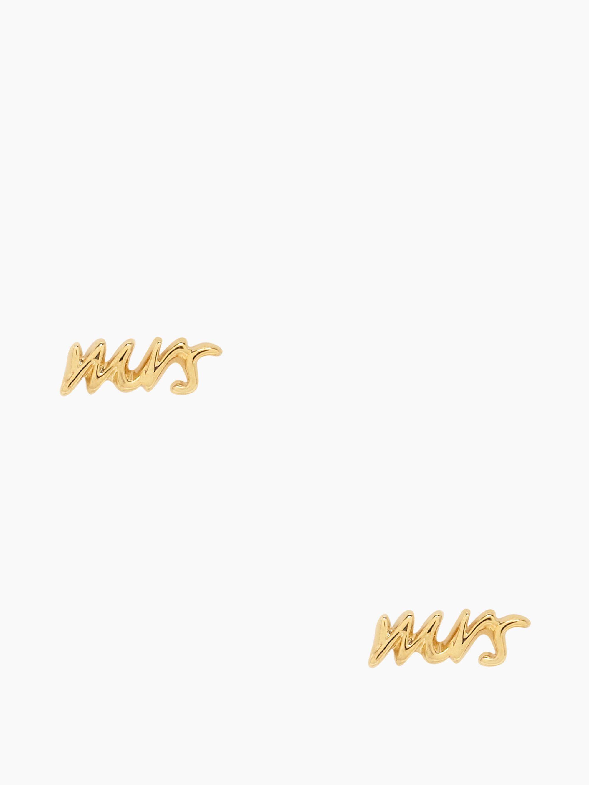 Gold Kate Spade Logo - say yes mrs studs. Kate Spade New York