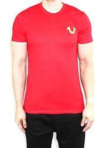 Red Horseshoe Logo - Men's True Religion T Shirts Gold Shoestring Horseshoe Logo Vintage