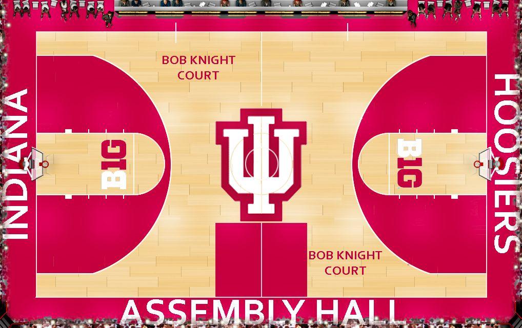 Indiana Basketball Logo - NCAA Basketball Custom Courts (2014 15)
