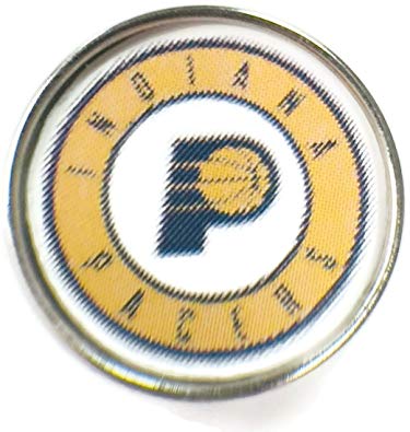 Indiana Basketball Logo - Amazon.com: Snap Jewelry Fashion NBA Basketball Logo Indiana Pacers ...