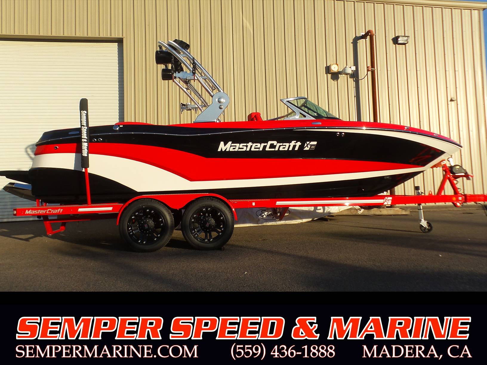 Red White Boat Logo - Mastercraft XT23 RED BLACK WHITE Power Boats Inboard Madera