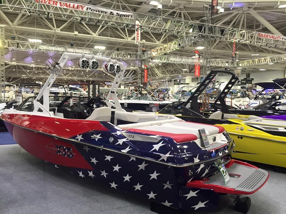 Red White Boat Logo - America Red White Blue Axis Boat Wrap #ultimateboatwraps 2016
