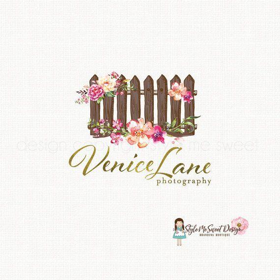 Wooden Rustic Flower Logo - wooden fence logo rustic logo design