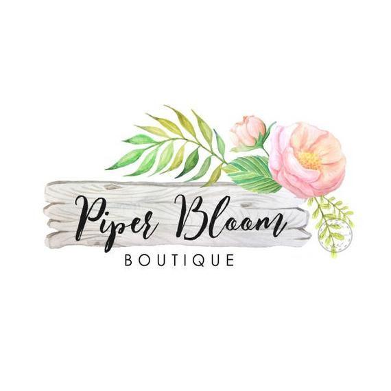 Wooden Rustic Flower Logo - Premade Logo Peonies Rustic Flowers Floral Wooden Plank Sign | Etsy