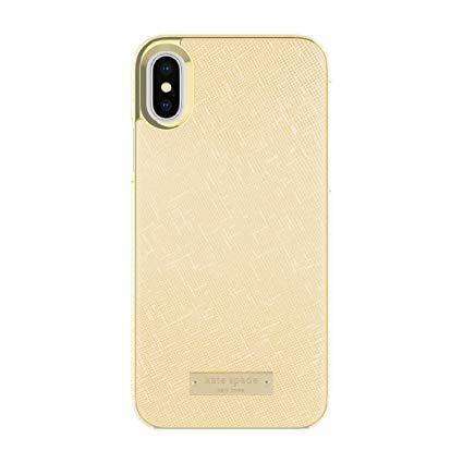 Gold Phone Logo - Amazon.com: kate spade new york Wrap Case for iPhone X - Saffiano ...