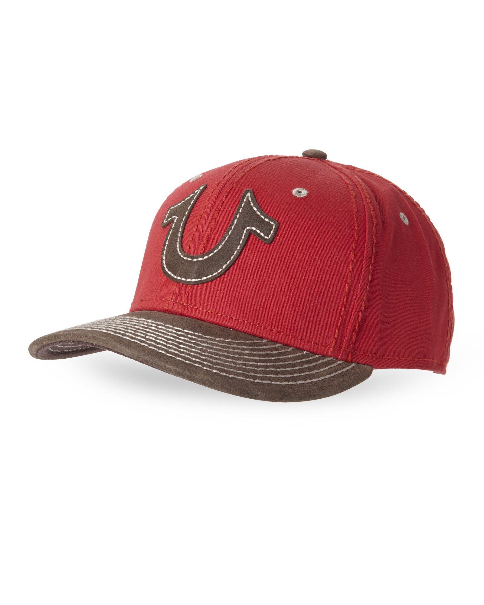 Red Horseshoe Logo - Lyst - True Religion Red Horseshoe Baseball Cap in Red for Men