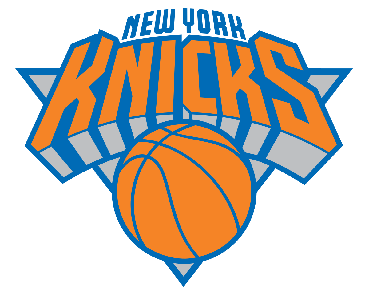 Red and Black Knights Basketball Logo - New York Knicks