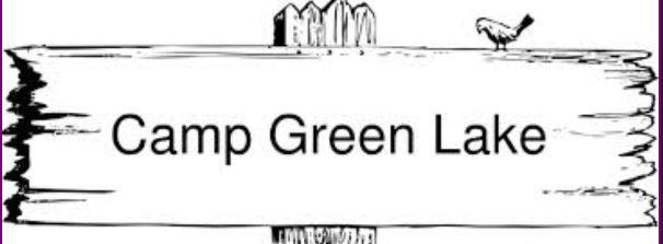 Camp Green Lake Logo - Green Lake and 