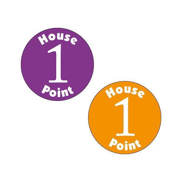 Purple Orange Logo - House Point Stickers Purple Orange