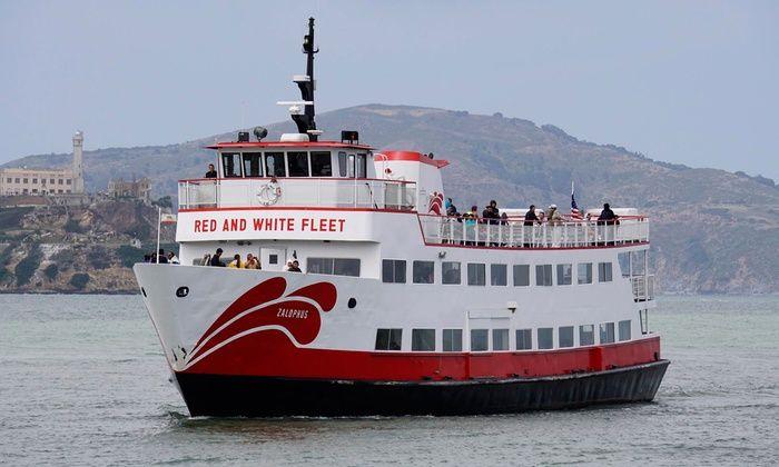 Red White Boat Logo - San Francisco Bay Cruises - Red and White Fleet | Groupon