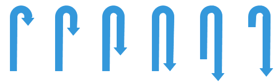 U-shaped Arrow Logo - Free Vector Arrow Shapes, Symbols and Icon