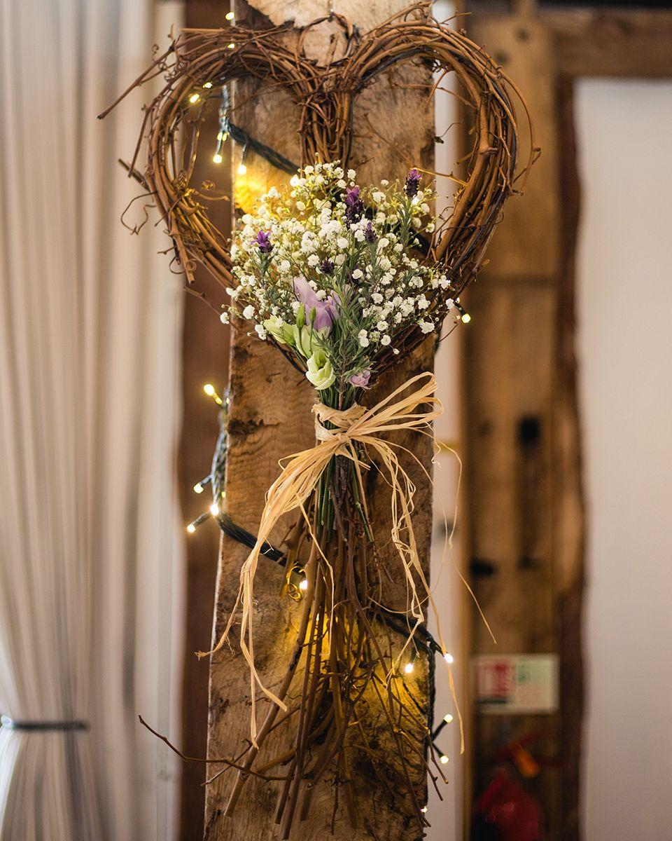 Wooden Rustic Flower Logo - Romantically Rustic Wedding Ideas | Wedding Decorations by Clock Barn