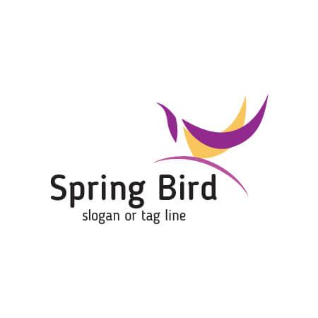 Bird Logo - Download Free vector Spring Bird Logo Template