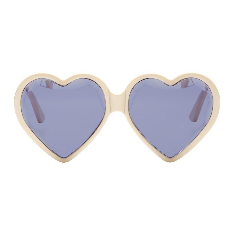 Off White Heart Logo - Gucci Off-white Heart Sunglasses for Men - Lyst