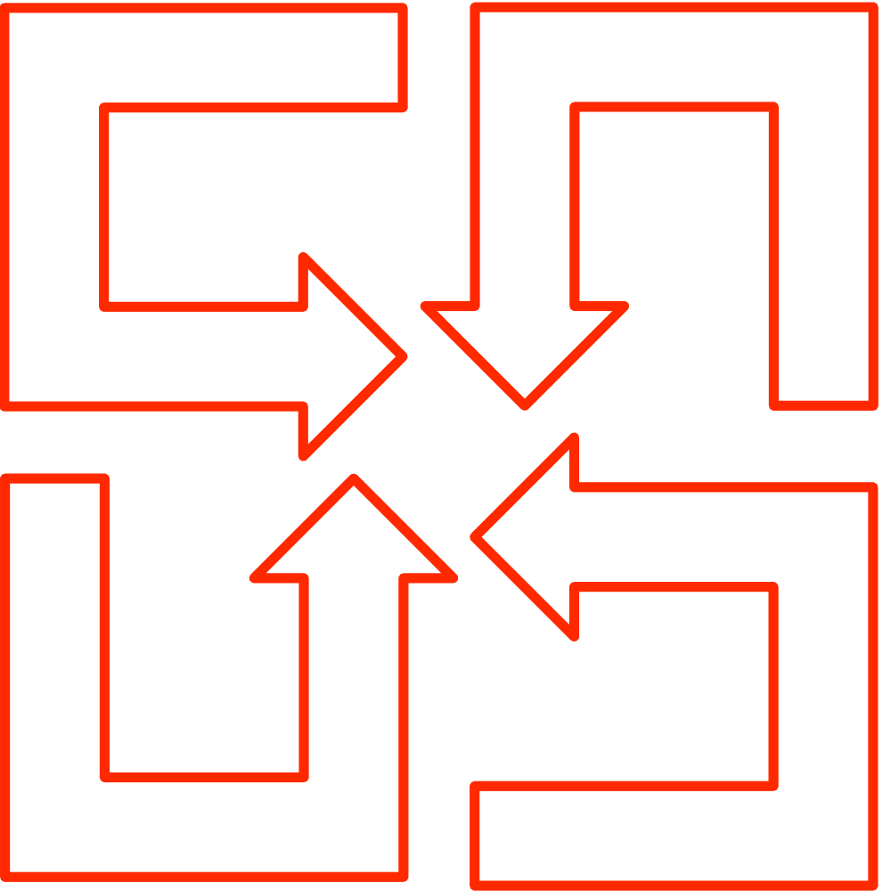 U-shaped Arrow Logo - OnlineLabels Clip Art - U-Shaped Arrow Set 02