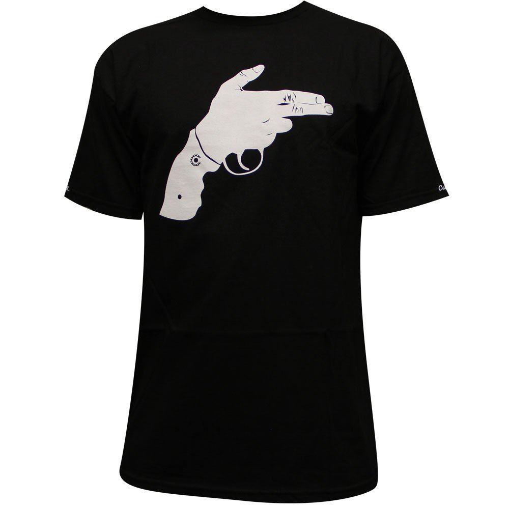 Crooks and Castles Handgun Logo - Crooks & Castles Handgun T Shirt Black T Shirt Shop Online Crazy T