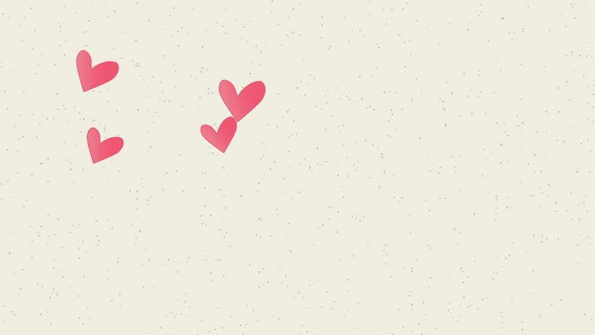 Off White Heart Logo - A Fun, Cartoonish Valentines Background Stock Footage Video (100 ...