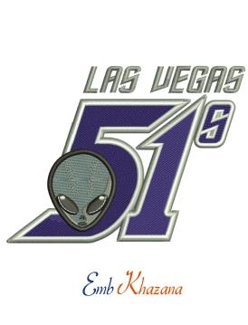 Las Vegas 51s Logo - Las Vegas 51s logo embroidery design