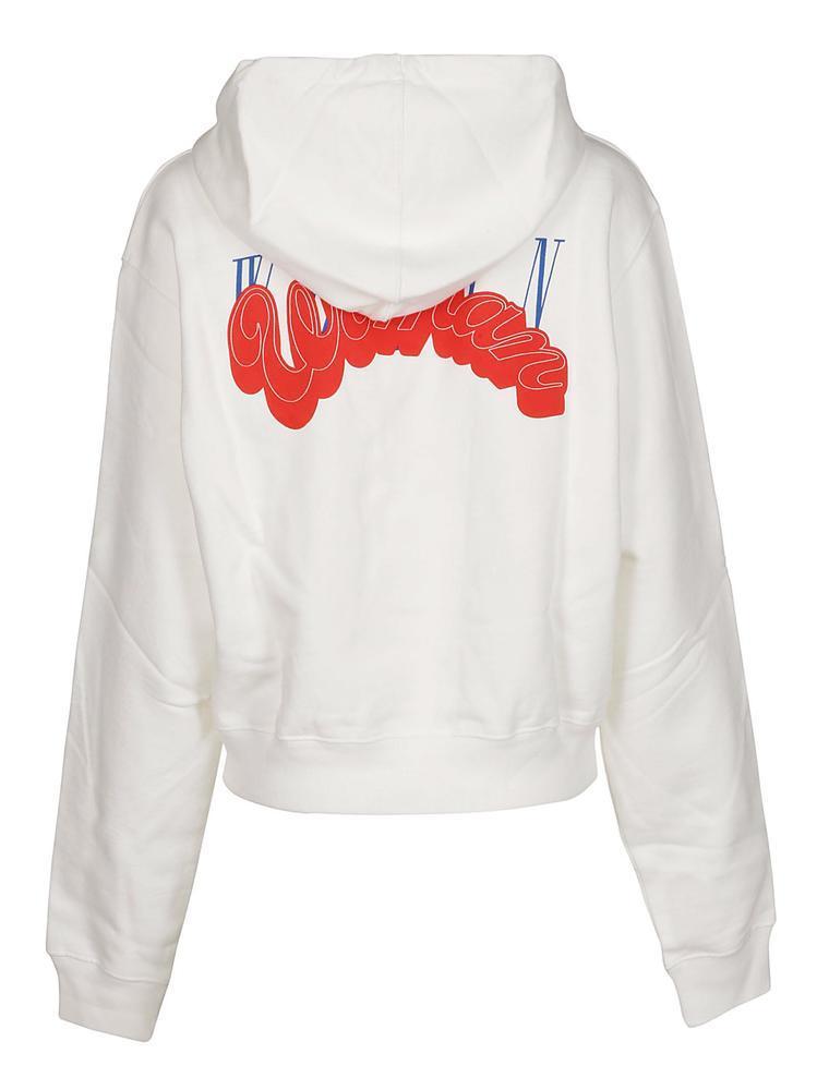 Off White Heart Logo - Off White Heart Not Troubled Hoodie