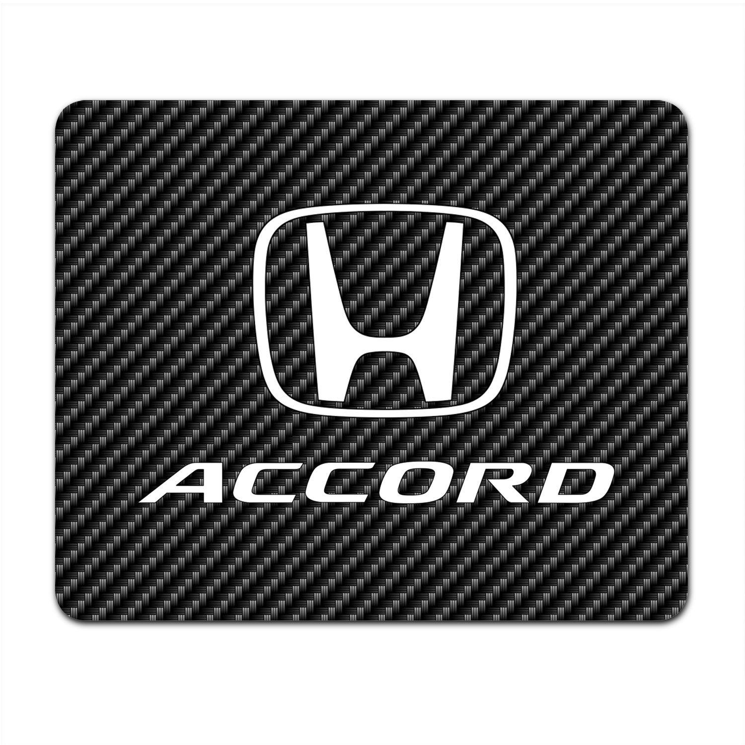 Honda Accord Logo - Honda Accord Black Carbon Fiber Texture Graphic PC Mouse Pad - Honda ...