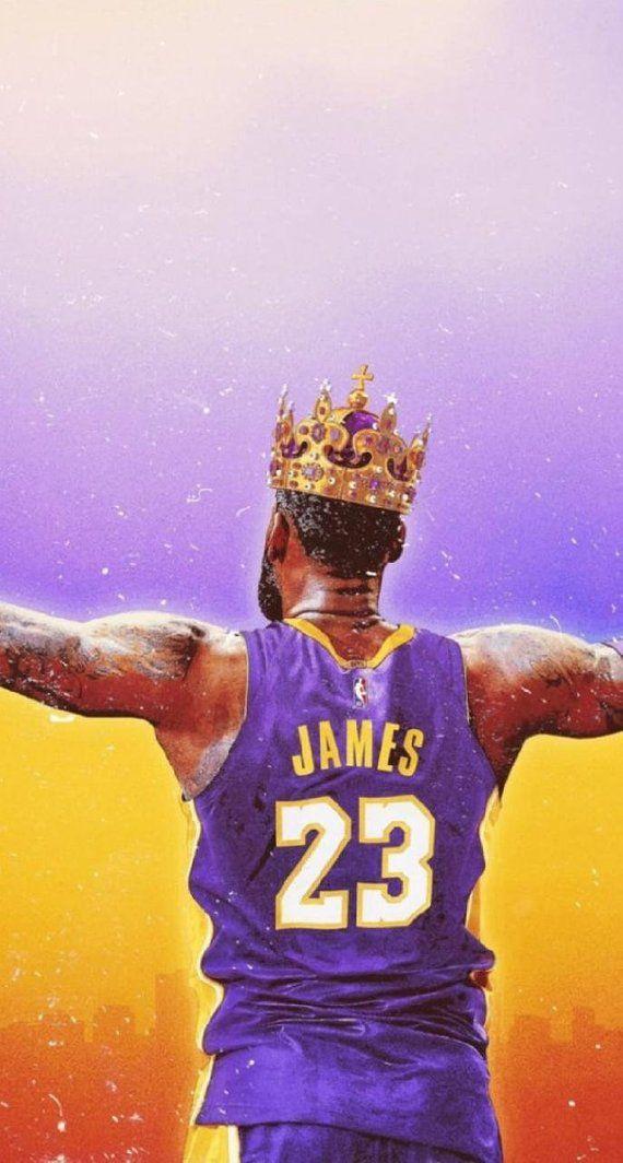 LeBron James Crown Logo - Lebron James Lakers Crown Poster or Canvas | Products | Lebron James ...