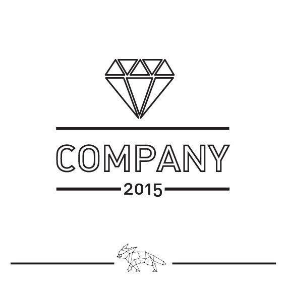 White Diamonds Logo - Black and White Diamond Logo Pre Made Logo Template by LogoLoft ...