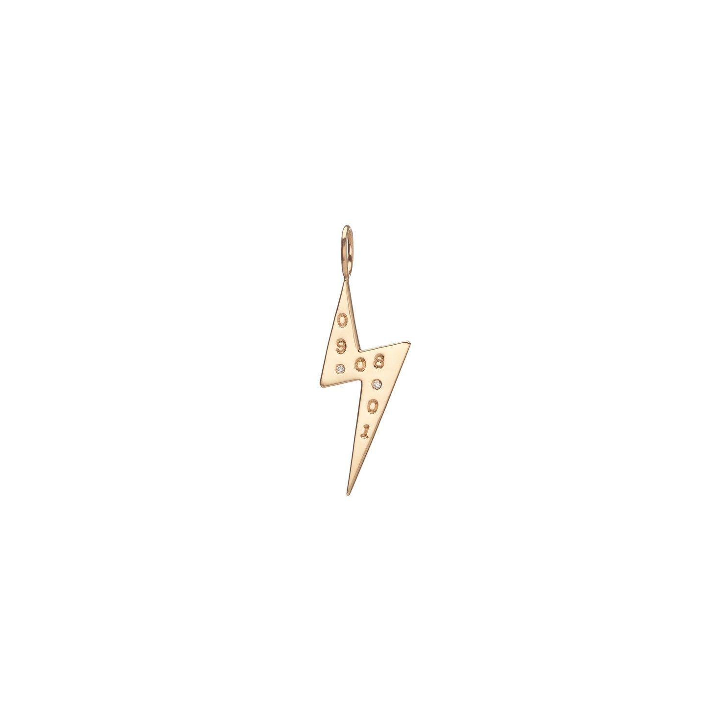 White Diamonds Logo - Lightning Bolt with 2 White Diamonds – Jennifer Fisher