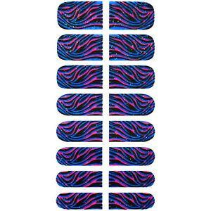 Purple and Black Tiger Logo - Innovate Purple Pink Black Tiger Stripes Nail Art Decoration Decal ...