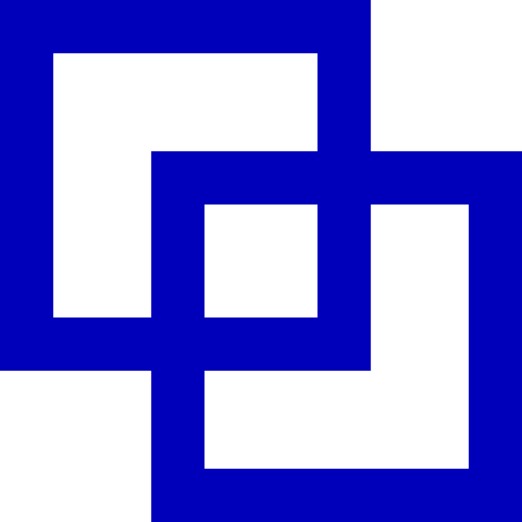 Blue Square GS Logo - Clover Squares of Levi County
