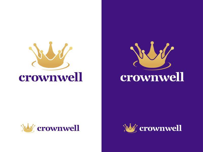 Purple and Gold Crown Logo - Crown Well Logo by Ben Kókolas | Dribbble | Dribbble