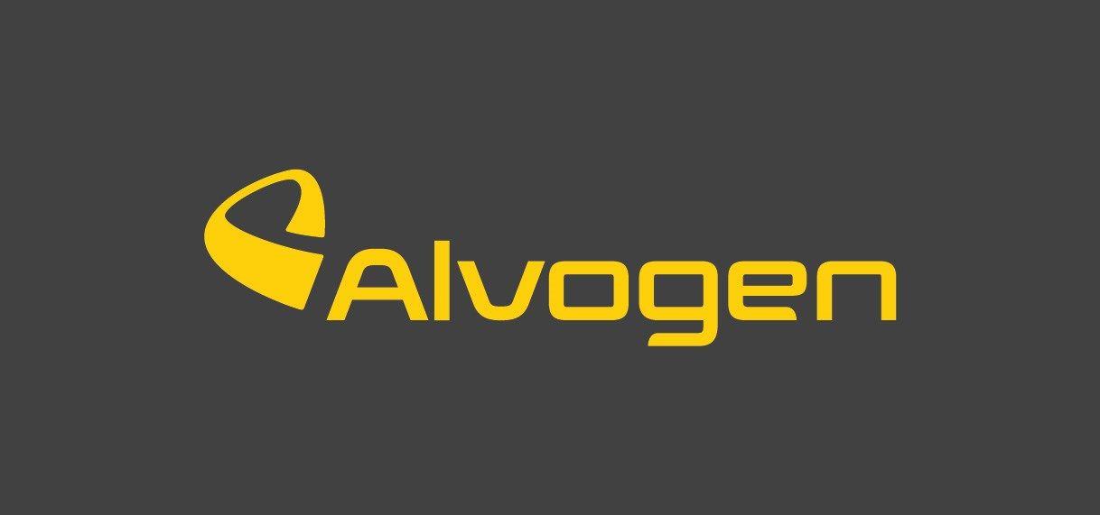 Gray and Yellow Logo - AlvogenUS