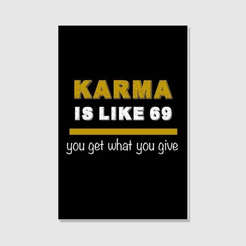 Stretched P Logo - Eureka Designs Karma 69 Stretched and Mounted Poster Poster Art ...