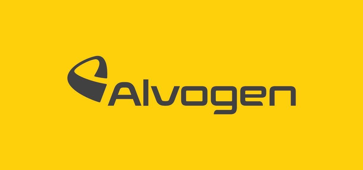 Gray and Yellow Logo - AlvogenUS