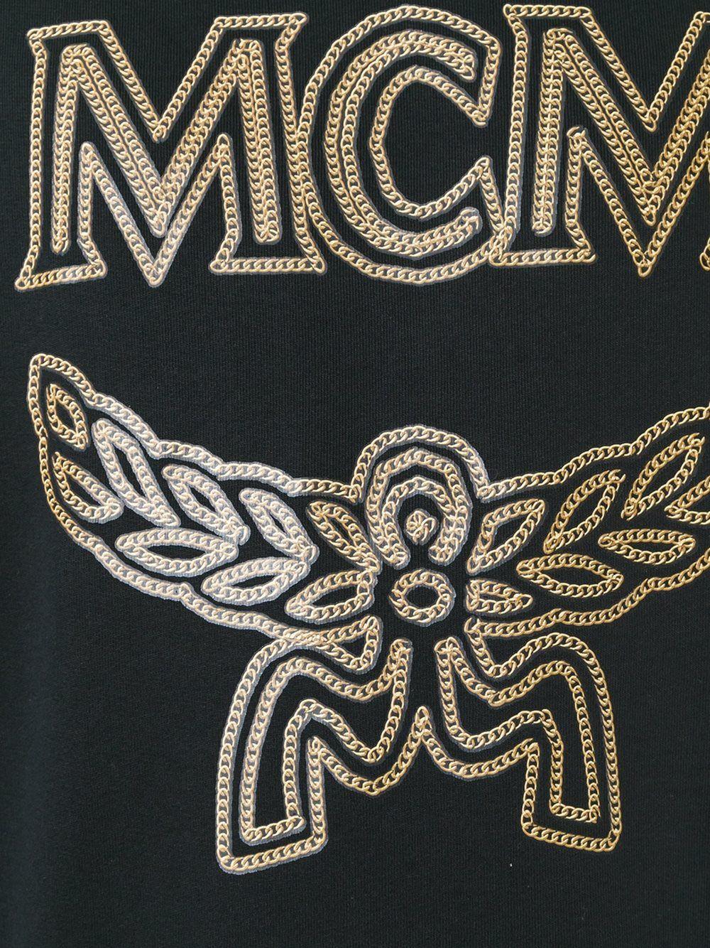MCM Clothing Logo - MCM logo print sweatshirt Unisex Clothing, mcm beats earphones, 100