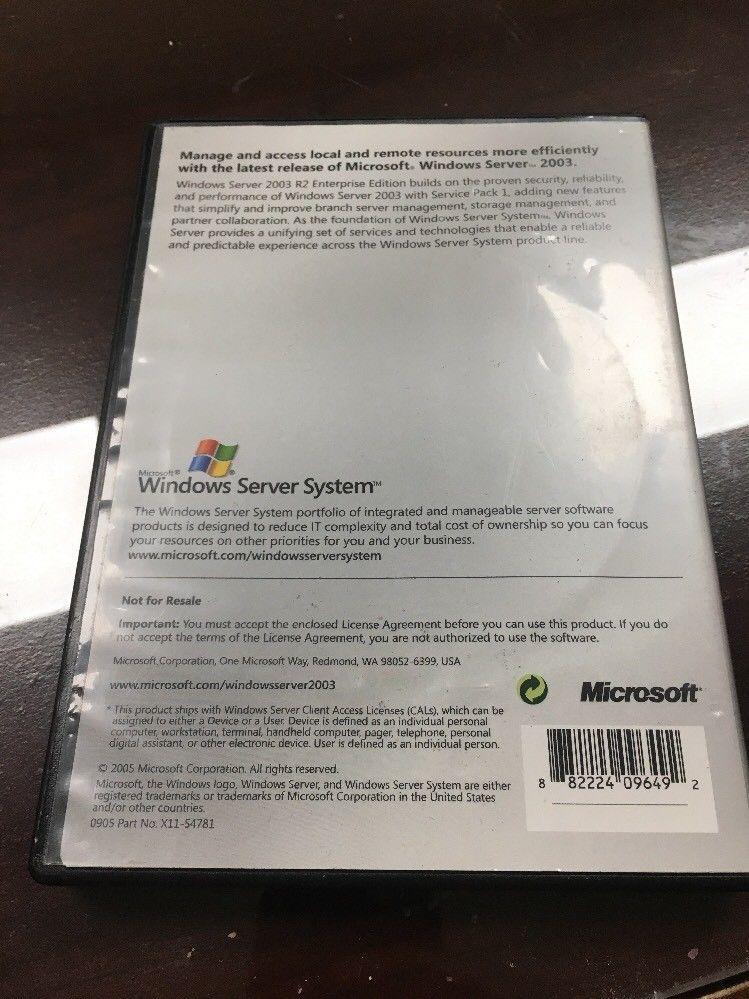Windows Server 2003 Us Logo - Microsoft Windows Server 2003 Enterprise Edition x64 (Retail) (1 ...