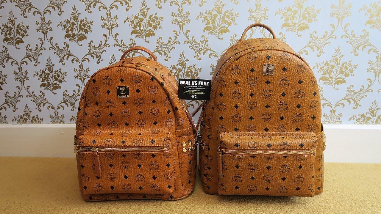 MCM Clothing Logo - HOW TO SPOT | Real vs Fake MCM Backpack | Authentic vs Replica MCM ...