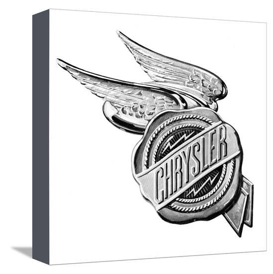 Stretched P Logo - Chrysler Wings Logo 1928 Stretched Canvas Print at AllPosters.com