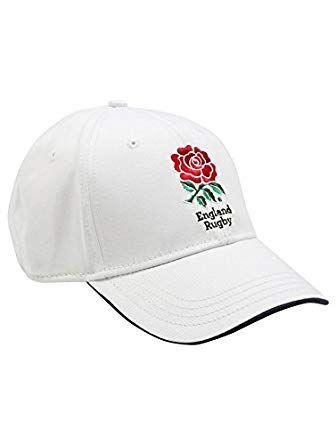 Peak Sports Logo - Official England Red Rose Logo Emblem Peak Sports Rugby Cap White