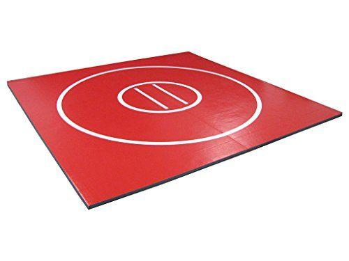 Red Circle with White Lines Logo - Wrestling Mats