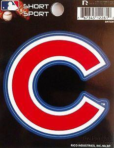 Baseball From Red C Logo - Chicago Cubs New C Logo 3 Vinyl Sport Die Cut Decal Sticker