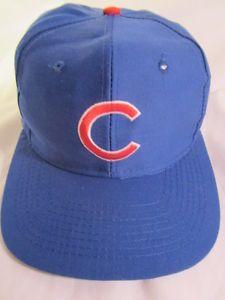 MLB C Logo - Classic CHICAGO CUBS Blue Ball Cap RED C LOGO Basic Vintage Hat MLB ...