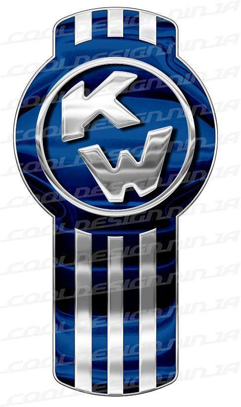 Dark Blue Airline Logo - Dark Blue/Chrome Kenworth Emblem Skin x 3 – Cool Design Ninja