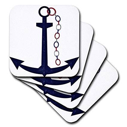 Red White Blue Sail Logo - 3DRose Cute Blue Sail Boat Anchor with Red, White, Blue